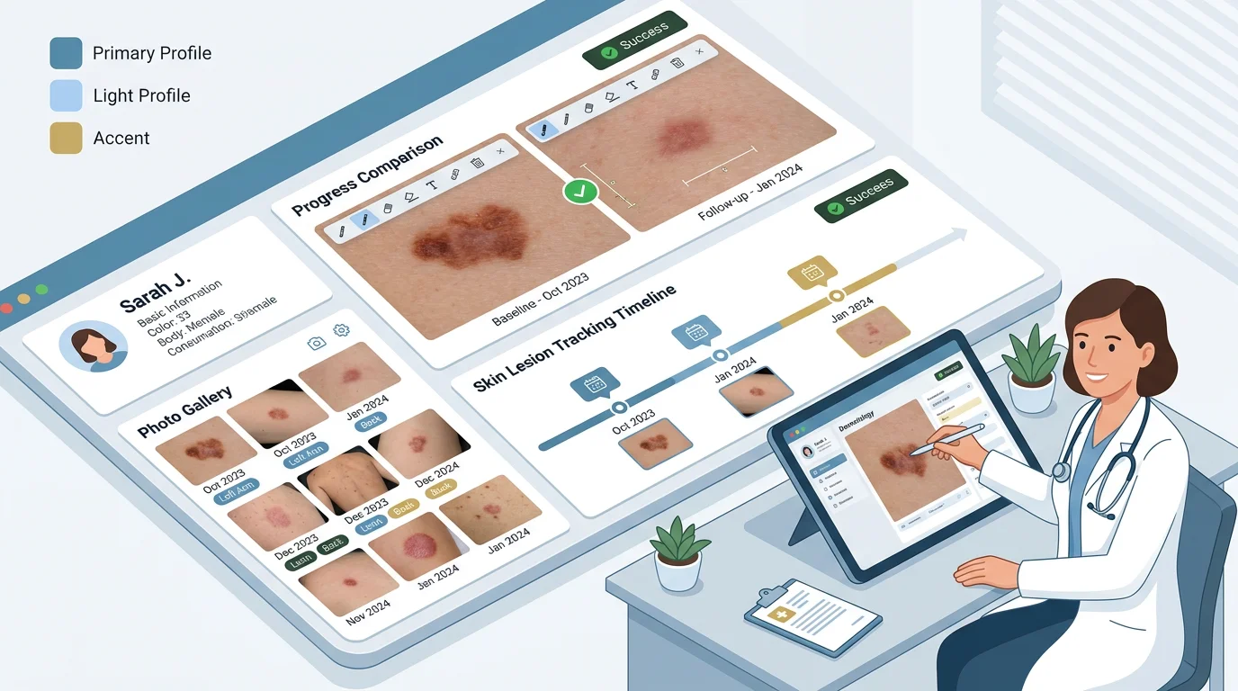 DermCam - Smart dermatology imaging and analysis for clinics
